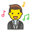 Man Singer 1 emoji - Free transparent PNG, SVG. No sign up needed.