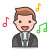 Man Singer 2 emoji - Free transparent PNG, SVG. No sign up needed.