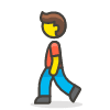 Man Walking 1 Element from Emoji - Free Set