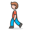 Man Walking 2 Element from Emoji - Free Set