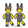 Men With Bunny Ears 1 emoji - Free transparent PNG, SVG. No sign up needed.