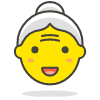 Old Woman 1 emoji - Free transparent PNG, SVG. No sign up needed.