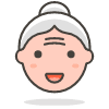 Old Woman 2 emoji - Free transparent PNG, SVG. No sign up needed.