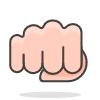 Oncoming Fist 2 emoji - Free transparent PNG, SVG. No sign up needed.