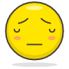 Pensive Face Element from Emoji - Free Set