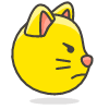 Pouting Cat Face emoji - Free transparent PNG, SVG. No sign up needed.