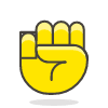 Raised Fist 1 emoji - Free transparent PNG, SVG. No sign up needed.