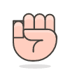 Raised Fist 2 emoji - Free transparent PNG, SVG. No sign up needed.