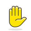 Raised Hand 1 emoji - Free transparent PNG, SVG. No sign up needed.