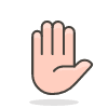 Raised Hand 2 emoji - Free transparent PNG, SVG. No sign up needed.