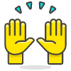 Raising Hands 1 emoji - Free transparent PNG, SVG. No sign up needed.