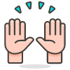 Raising Hands 2 emoji - Free transparent PNG, SVG. No sign up needed.
