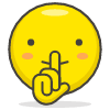 Shushing Face emoji - Free transparent PNG, SVG. No sign up needed.