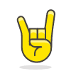 Sign Of The Horns 1 emoji - Free transparent PNG, SVG. No sign up needed.