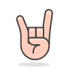 Sign Of The Horns 2 emoji - Free transparent PNG, SVG. No sign up needed.