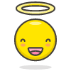 Smiling Face With Halo Element from Emoji - Free Set