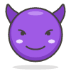 Smiling Face With Horns emoji - Free transparent PNG, SVG. No sign up needed.