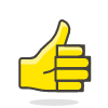 Thumbs Up 1 emoji - Free transparent PNG, SVG. No sign up needed.