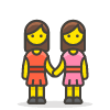 Two Women Holding Hands 1 emoji - Free transparent PNG, SVG. No sign up needed.