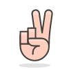 Victory Hand 2 emoji - Free transparent PNG, SVG. No sign up needed.