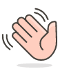 Waving Hand 2 emoji - Free transparent PNG, SVG. No sign up needed.