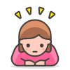 Woman Bowing 2 emoji - Free transparent PNG, SVG. No sign up needed.