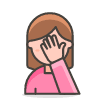 Woman Facepalming 2 emoji - Free transparent PNG, SVG. No sign up needed.