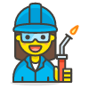 Woman Factory Worker 1 Element from Emoji - Free Set