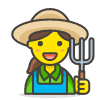 Woman Farmer 1 emoji - Free transparent PNG, SVG. No sign up needed.