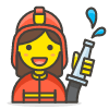 Woman Firefighter 1 emoji - Free transparent PNG, SVG. No sign up needed.