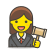 Woman Judge 1 emoji - Free transparent PNG, SVG. No sign up needed.