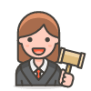 Woman Judge 2 emoji - Free transparent PNG, SVG. No sign up needed.