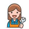 Woman Mechanic 2 emoji - Free transparent PNG, SVG. No sign up needed.