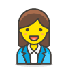 Woman Office Worker 1 emoji - Free transparent PNG, SVG. No sign up needed.