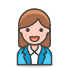 Woman Office Worker 2 emoji - Free transparent PNG, SVG. No sign up needed.