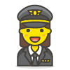 Woman Pilot 1 Emoji from Emoji - Free Set | Free Download as SVG Vector and Transparent PNG | Streamline emojis