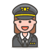 Woman Pilot 2 Emoji from Emoji - Free Set | Free Download as SVG Vector and Transparent PNG | Streamline emojis