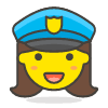 Woman Police Officer 1 emoji - Free transparent PNG, SVG. No sign up needed.