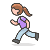 Woman Running 2 emoji - Free transparent PNG, SVG. No sign up needed.