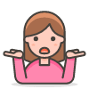 Woman Shrugging 2 emoji - Free transparent PNG, SVG. No sign up needed.