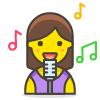 Woman Singer 1 emoji - Free transparent PNG, SVG. No sign up needed.