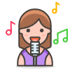 Woman Singer 2 emoji - Free transparent PNG, SVG. No sign up needed.