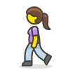Woman Walking 1 Element from Emoji - Free Set