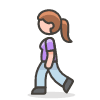 Woman Walking 2 Element from Emoji - Free Set