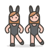 Women With Bunny Ears 2 emoji - Free transparent PNG, SVG. No sign up needed.