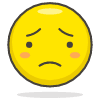 Worried Face emoji - Free transparent PNG, SVG. No sign up needed.