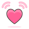 Beating Heart emoji - Free transparent PNG, SVG. No sign up needed.