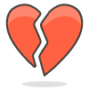 Broken Heart emoji - Free transparent PNG, SVG. No sign up needed.