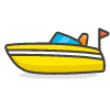 Download free Speedboat PNG, SVG vector emoji from Emoji - Free set.