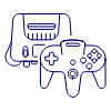 Game Consoles 12 Illustration from UX Line Set